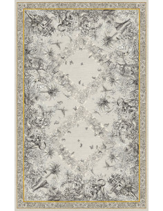 Lněný ubrus s potiskem Tantra, 160x230 | TESSITURA TOSCANA TELERIE
