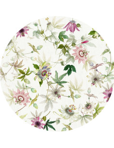 Tablecloth with print Granadilla, diameter 170 | TESSITURA TOSCANA TELERIE - 1 2