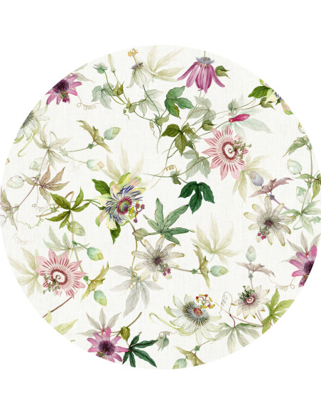 Tablecloth with print Granadilla, diameter 170 | TESSITURA TOSCANA TELERIE - 2