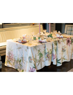 Tablecloth with print Granadilla, 140x170 | TESSITURA TOSCANA TELERIE - 1