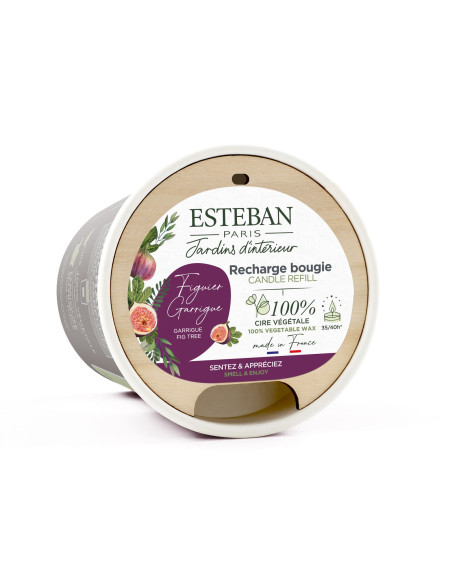 Bytový parfém Garrigue Fig tree, náplň pro svíčku 180g | ESTEBAN
