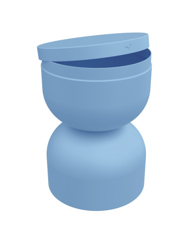 Piapolo metal table/stool with storage space | FERMOB - 42