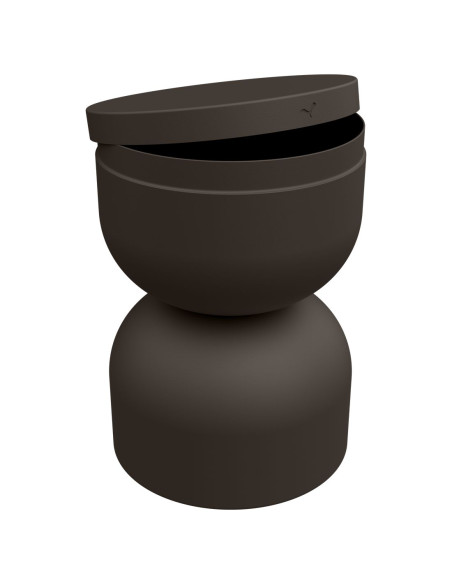 Piapolo metal table/stool with storage space | FERMOB - 46