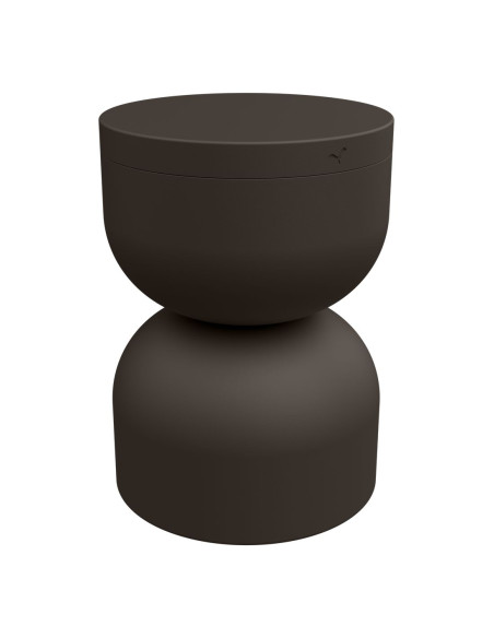 Piapolo metal table/stool with storage space | FERMOB - 45