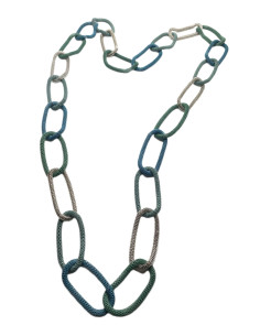 Chain necklace, mix of water shades | KLÉO PARIS - 1