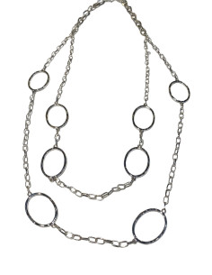 Necklace with chain, silver | LORIANE - 2 2