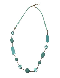 Náhrdelník s ověsy, zelený | LORIANE