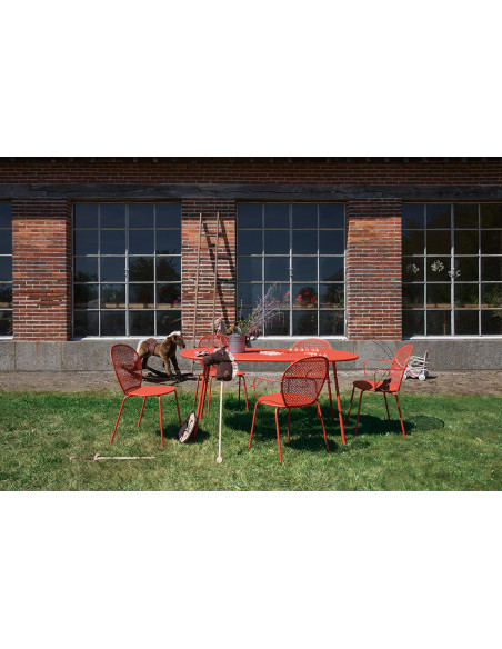 Zahradní kovová židle Lorette, stohovatelná | FERMOB