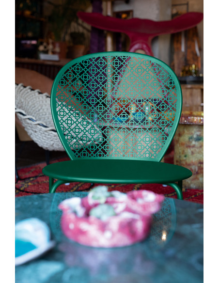 Zahradní kovová židle Lorette, stohovatelná | FERMOB