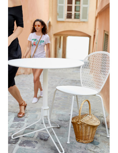 Zahradní kovová židle Lorette, stohovatelná |...