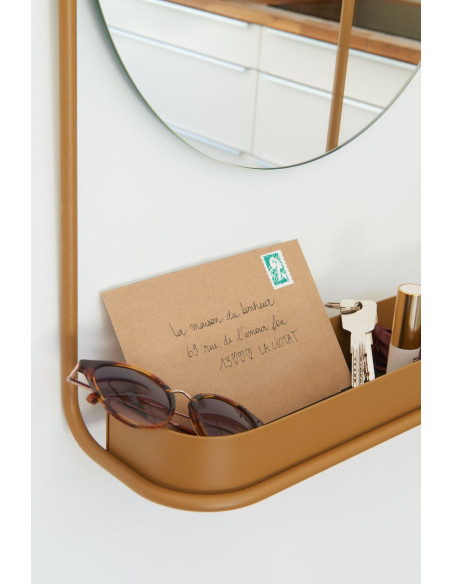 Nástěnné zrcadlo Itac s poličkou | FERMOB - 14