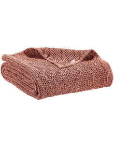 Pléd/ přehoz přes postel Maia Terracotta recyklé 140x200...