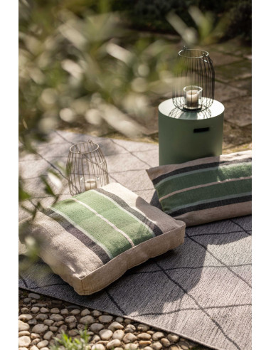 Podlahový sedák Gatsby se zeleným pruhem |...