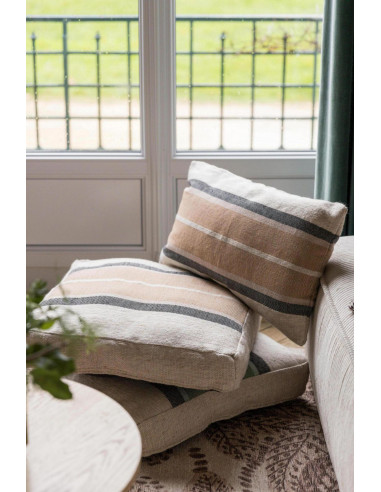 Podlahový sedák Gatsby se zeleným pruhem |...