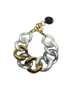 Chain bracelet in pearl and gold | FRANCINE BRAMLI