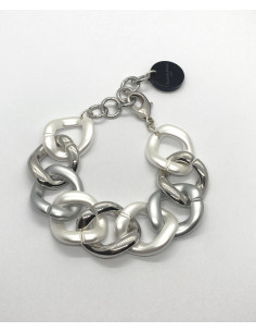 Chain bracelet in pearl and silver | FRANCINE BRAMLI 2