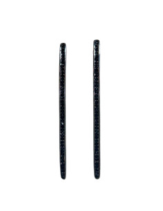 Náušnice černé s krystaly | FRANCINE BRAMLI