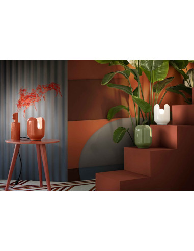 Stolní svítidlo Batucada C2590 červené | FERROLUCE