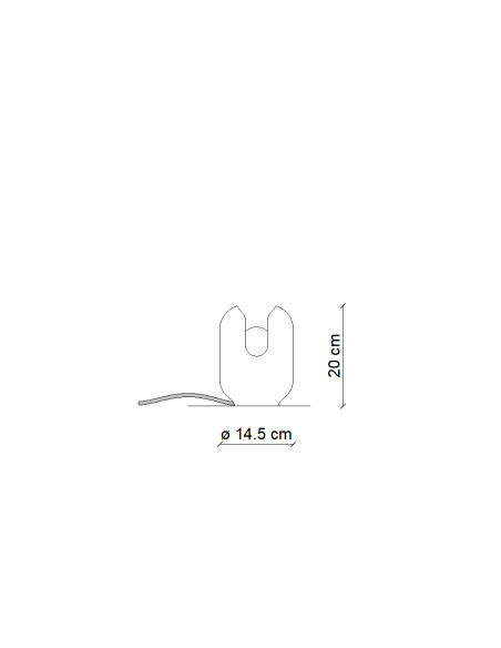 Stolní svítidlo Batucada C2590 červené | FERROLUCE