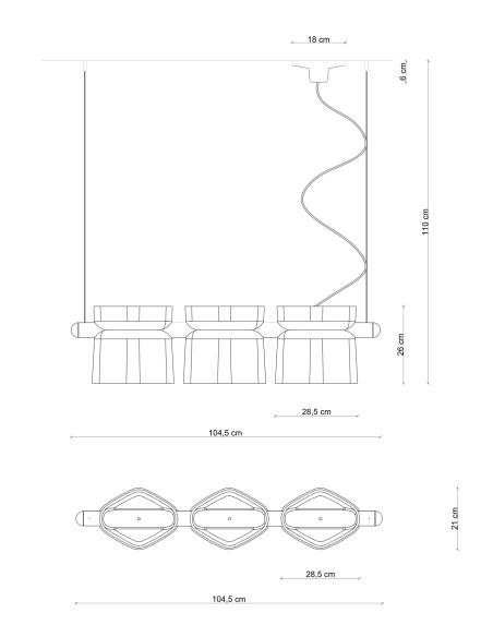 Závěsné svítidlo Yakitori C2790 modré | | FERROLUCE