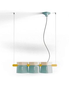 Závěsné svítidlo Yakitori C2790 světle modré | FERROLUCE