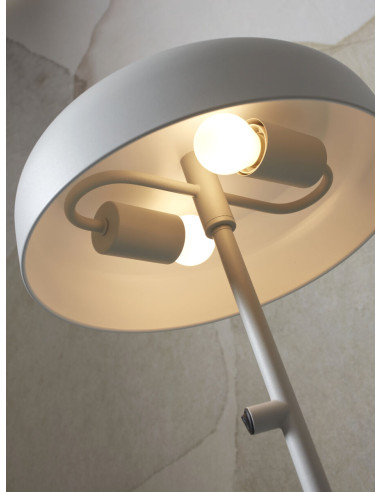 Stojací kovová lampa Porto - světle šedá | IT´S...