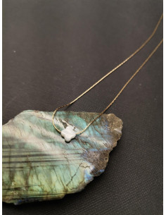 Řetízkový náhrdelník s perleťovým čtyřlístkem | PIOU PIOU - 1