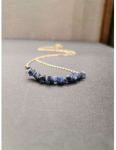 Náhrdelník s modrými kamínky sodalitu | PIOU PIOU - 1