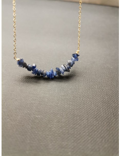 Náhrdelník s modrými kamínky sodalitu | PIOU PIOU 2