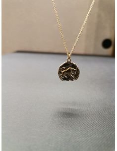 Chain with pendant, moon sign - Taurus | PIOU PIOU - 1 2