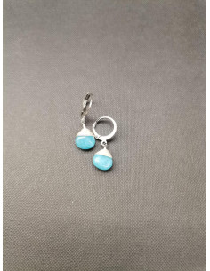 Náušnice s amazonitem ve tvaru kapky | PIOU PIOU 2