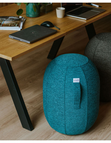 Balancing stool Kapsul M with fabric cover STOV Petrol | VLUV - 2