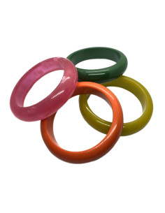 Náramek pevný, oranžový | dovoz Indie 2