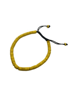Beaded bracelet, yellow | import India