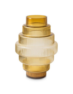 Glass vase Steps M ambra | POLS POTTEN - 1