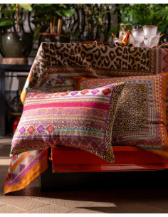 Linen pillowcase Jurta 55x55 | TESSITURA TOSCANA TELERIE - 8 2