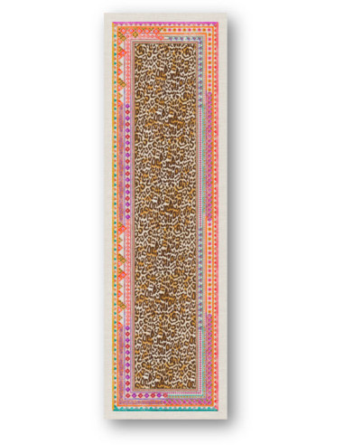 Běhoun na stůl s potiskem Jurta 45x170 | TESSITURA TOSCANA TELERIE