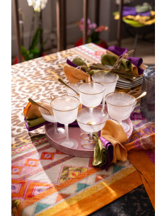 Ubrus s potiskem Jurta 170x270 | TESSITURA TOSCANA TELERIE 2