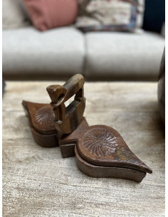 Original teak spice box Tikka | import India - 1 2