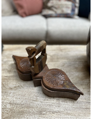 Původní teakový box na koření Tikka | dovoz Indie