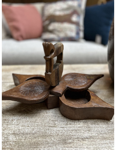 Původní teakový box na koření Tikka | dovoz Indie