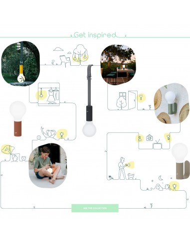 Vysoký stojan pro dobíjecí LED světlo Aplô H24 | FERMOB c