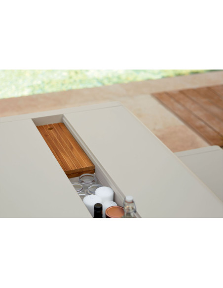 Jídelní stůl Bellevie s úložným prostorem 196x90 | FERMOB