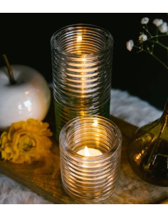 copy of Glass candle holder Buzz - set of 2 | LA ROCHÈRE - 1 2