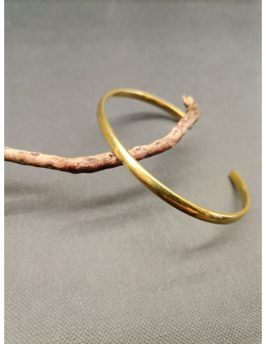 Hladký zlatý náramek, otevřený | PIOU PIOU