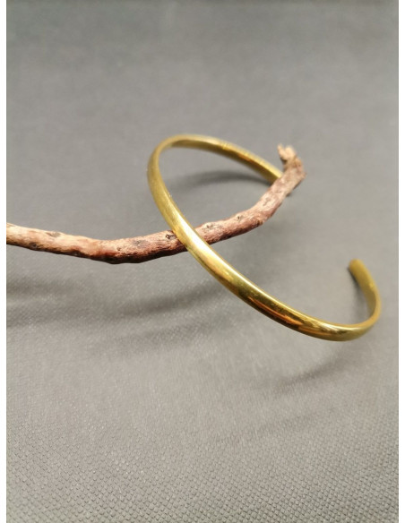 Hladký zlatý náramek, otevřený | PIOU PIOU