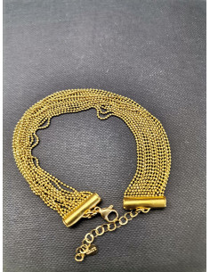 Víceřadý řetízkový náramek ve zlaté barvě | PIOU PIOU 2