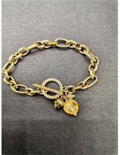 Řetízkový náramek s ověskem a citrínem | PIOU PIOU