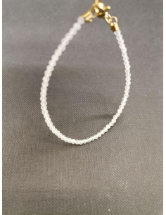 Náramek z drobných korálků měsíčního kamene | PIOU PIOU - 2 2