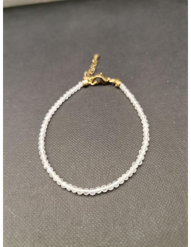 Náramek z drobných korálků měsíčního kamene |...